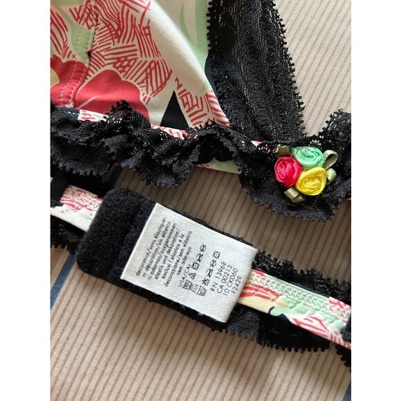 Calvin Klein bralette size large no underwire colorful floral pattern - Picture 9 of 11